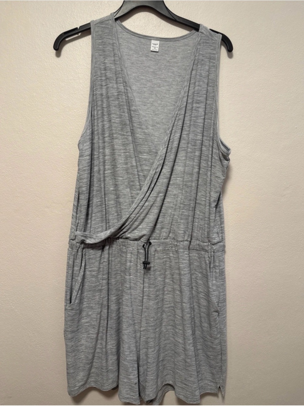 Old Navy Light Gray Sleeveless active Romper
